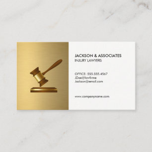 Carte De Visite Avocat à Law Gavel Icon