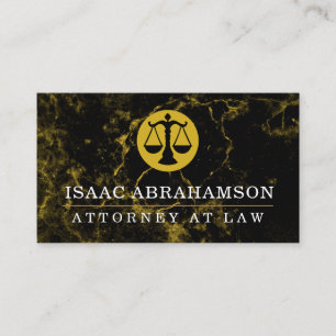 Carte De Visite Avocat au Barreau Avocat Marbre Noir
