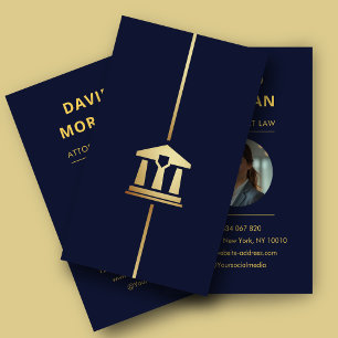 Carte De Visite avocat au cabinet d'avocat logo photo d'avocat Nav