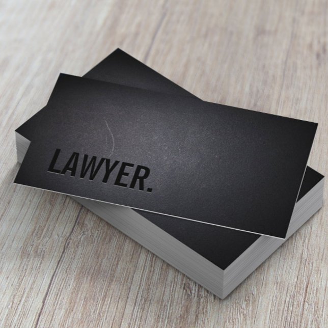 Carte De Visite Avocat avocat minimaliste Professionnel Gras (Créateur téléchargé)