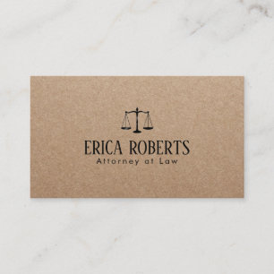 Carte De Visite Avocat avocat noir logo à l'échelle noire Rustic K
