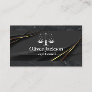 Carte De Visite Avocat Balance de la justice Droit
