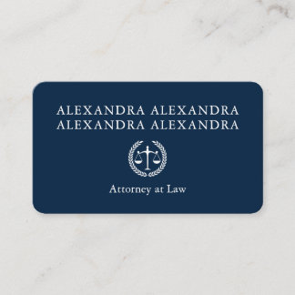 Carte De Visite Avocat Bleu Marine Avocat
