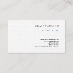 Carte De Visite Avocat-conseil noir blanc à la profession de droit