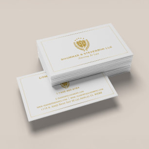 Carte De Visite Avocat de droit - Logo personnalisé simple