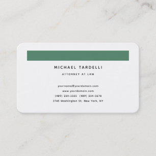 Carte De Visite Avocat de droit Minimaliste Classique Professionne