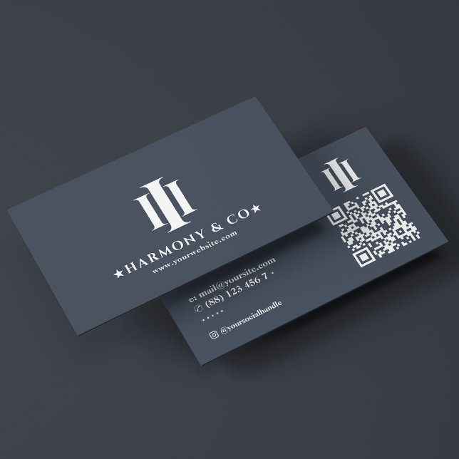 Carte De Visite Avocat de la firme Pillars Charcoal Professionnel (Attorney at Law Firm Pillars Charcoal Professional Business Card
)