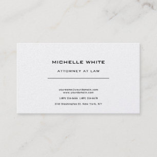 Carte De Visite Avocat de la Perle à la profession minimaliste