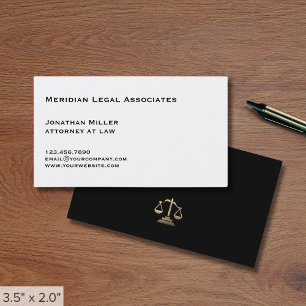Carte De Visite Avocat de luxe simple