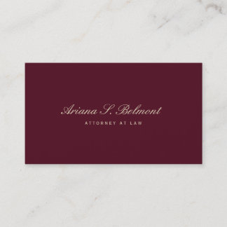 Carte De Visite Avocat élégant de Bourgogne