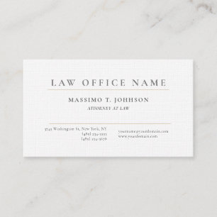 Carte De Visite Avocat en droit de la Ligne Premium