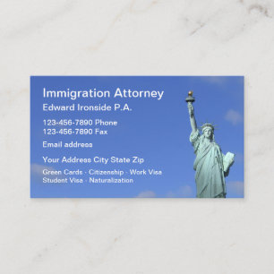 Carte De Visite Avocat en droit de l'immigration