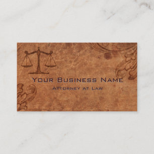 Carte De Visite Avocat en Droit en Cuir Relief