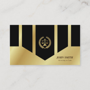 Carte De Visite Avocat géométrique de classique de laurier de