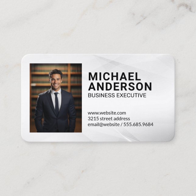 Carte De Visite Avocat | Homme d'affaires (Devant)