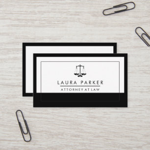 Carte De Visite Avocat juridique avocat noir échelle professionnel