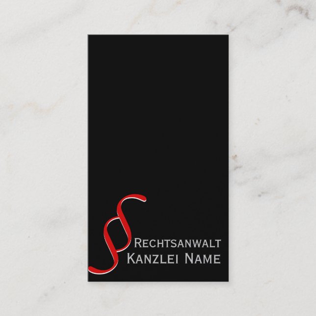 Carte De Visite Avocat Minimal (Devant)