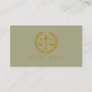 Carte De Visite Avocat Minimaliste Simple Professionnel Élégant