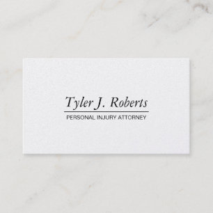 Carte De Visite Avocat plaideur en platine moderne professionnel