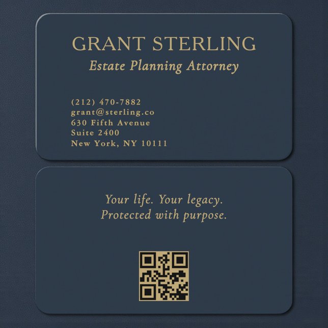Carte de visite Avocat planification successorale  (Créateur téléchargé)