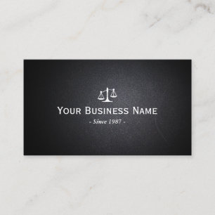Carte De Visite Avocat Procureur Dark Leather Professionnel