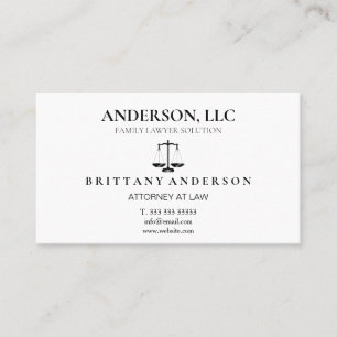 Carte De Visite Avocat professionnel de droit à échelle noire
