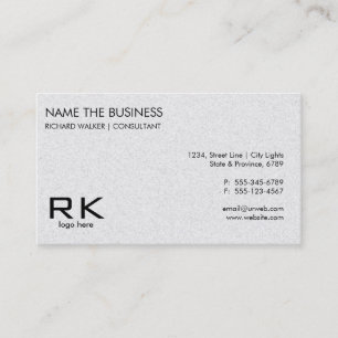 Carte De Visite Avocat professionnel élégant blanc clair