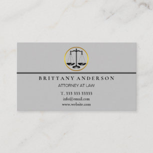 Carte De Visite Avocat professionnel en droit Black Scale Business