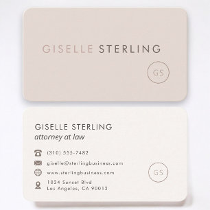 Carte De Visite Avocate Féminine Professionnelle