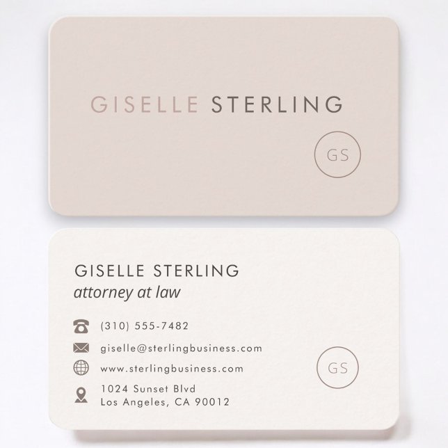 Carte De Visite Avocate Féminine Professionnelle (Créateur téléchargé)