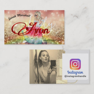 Carte de visite Avon Lady Instagram