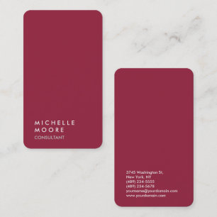 Carte De Visite AZ Cardinals Red Creative Simple Plain tendance