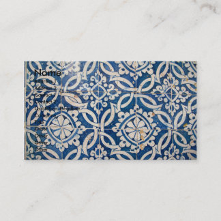 Carte De Visite Azulejo portugais vintage