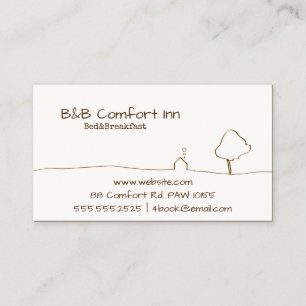 Carte De Visite B&B Comfort Inn