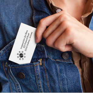 Carte De Visite Ba Gua, huit trigrammes, Yin yang personnalisable