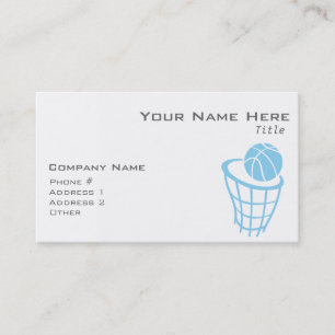 Carte De Visite Baby Blue Basketball