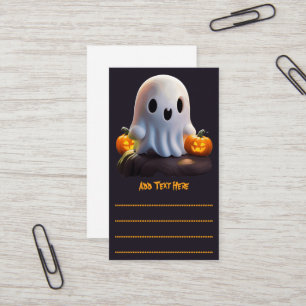Carte De Visite Baby Ghost Déplaisant mignon caractère Halloween