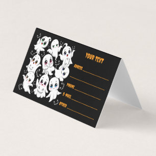 Carte De Visite Baby Ghosts Éffrayant mignon Halloween humeur