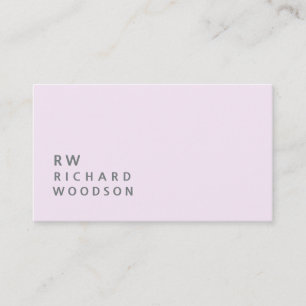 Carte De Visite BabY rose pâle et tendre féminin Minimal