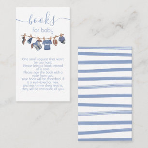 Carte De Visite Baby shower de ligne de football Livres pour bébé