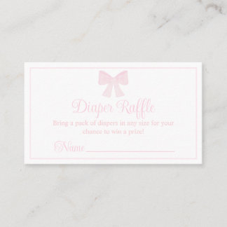 Carte De Visite Baby shower préppy de la chair rose de la calotte