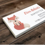 Carte De Visite Babysitter Cute Little Fox Babysitting Service<br><div class="desc">Babysitter Cute Little Fox Babysitting Service Cartes de visite.</div>