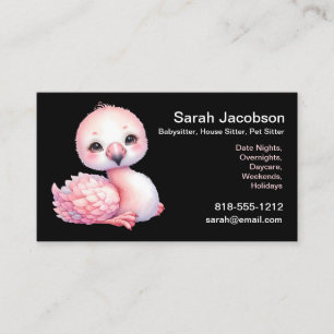 Carte De Visite Babysitter, Sitter Maison, Pièce assise