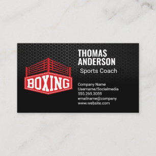 Carte De Visite Bague de boxe   Sports compétitifs