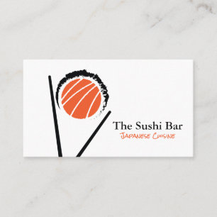 Carte De Visite Baguettes   Sushi Roll