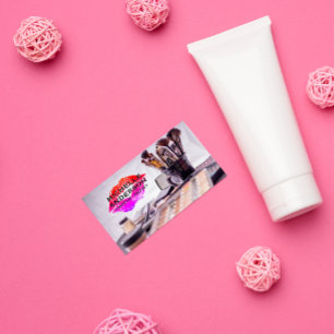 Carte De Visite Baiser à lèvres   Maquiller les brosses