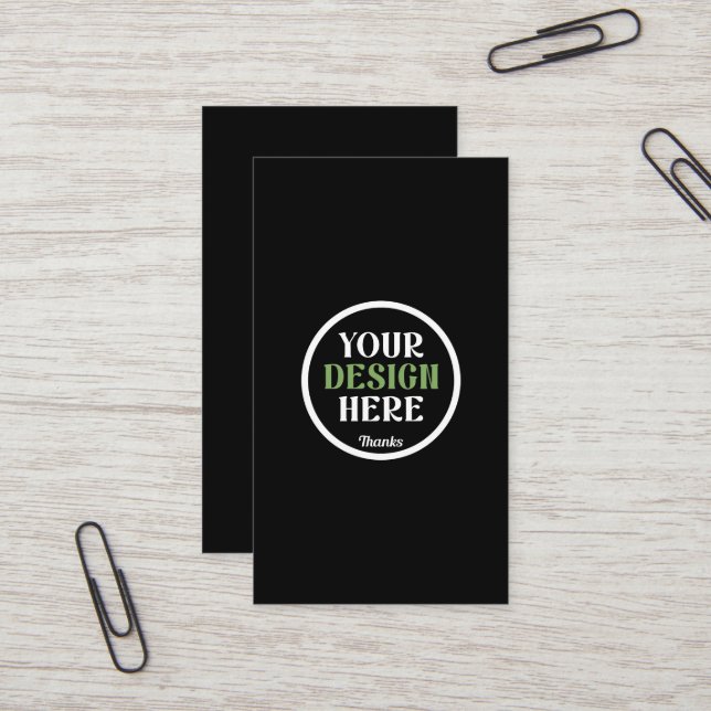 Carte De Visite baiser personnalisé, unique, élégant et minimalist (Devant/Arrière en situation)