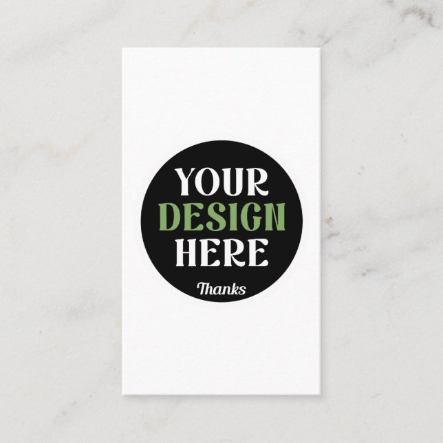 Carte De Visite baiser personnalisé, unique, élégant et minimalist (Devant)