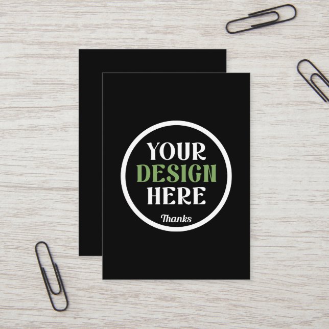 Carte De Visite baiser personnalisé, unique, élégant et minimalist (Devant/Arrière en situation)