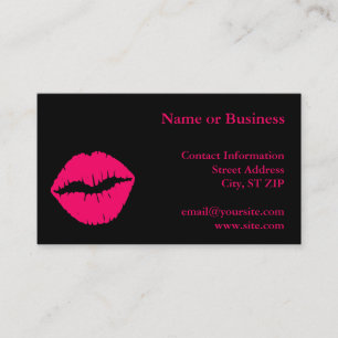 Carte De Visite Baiser Rose